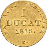 Reverse Ducat 1818 C