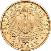 Reverse 10 Mark 1893 D Bayern