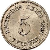 Obverse 5 Pfennig 1888 G