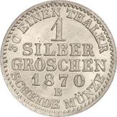 Reverse Silber Groschen 1870 B