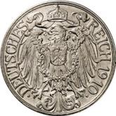 Reverse 25 Pfennig 1910 D