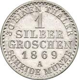 Reverse Silber Groschen 1869 A