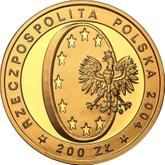 Obverse 200 Zlotych 2004 MW ET Poland's Accession to the European Union