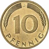 Obverse 10 Pfennig 1996 J