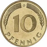 Obverse 10 Pfennig 1986 G