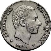 Obverse 20 Centavos 1881
