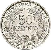 Obverse 50 Pfennig 1877 G
