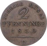 Reverse 2 Pfennig 1830 D