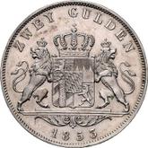 Reverse 2 Gulden 1853