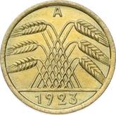 Reverse 5 Rentenpfennig 1923 A