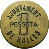 Obverse 1 Peseta no date (1936-1939) Nulles