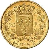 Reverse 20 Francs 1819 T
