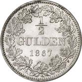 Reverse 1/2 Gulden 1867