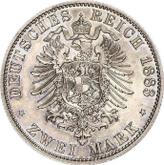 Reverse 2 Mark 1883 A Prussia