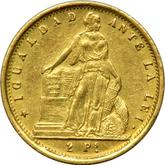 Reverse 2 Pesos 1865