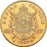 Reverse 100 Francs 1867 A