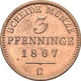 Reverse 3 Pfennig 1867 C