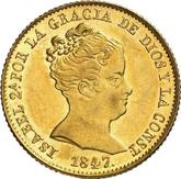 Obverse 80 Reales 1847 B PS