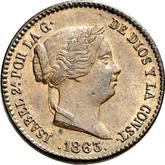 Obverse 10 Céntimos de real 1863