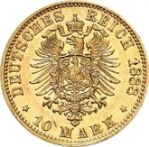 Reverse 10 Mark 1888 D Bayern