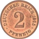 Obverse 2 Pfennig 1915 D