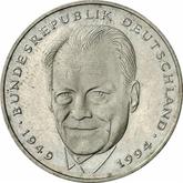 Obverse 2 Mark 1994 G Willy Brandt