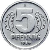 Obverse 5 Pfennig 1984 A