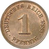 Obverse 1 Pfennig 1889 F