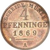 Reverse 4 Pfennig 1869 A