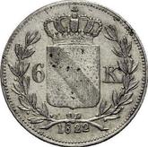 Reverse 6 Kreuzer 1822