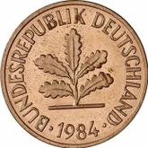 Reverse 2 Pfennig 1984 F