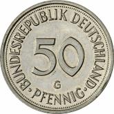 Obverse 50 Pfennig 1986 G