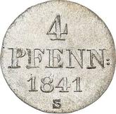Reverse 4 Pfennig 1841 S