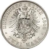 Reverse 2 Mark 1888 A Prussia