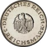 Obverse 3 Reichsmark 1929 E Lessing