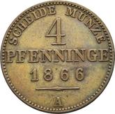 Reverse 4 Pfennig 1866 A