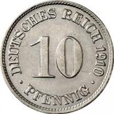 Obverse 10 Pfennig 1910 D
