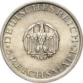 Obverse 5 Reichsmark 1929 A Lessing