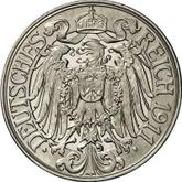 Reverse 25 Pfennig 1911 A