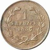 Reverse Kreuzer 1837 D