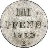 Reverse 4 Pfennig 1830 B
