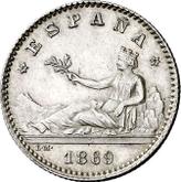 Obverse 50 Céntimos 1869 SNM