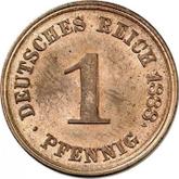 Obverse 1 Pfennig 1888 F