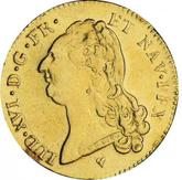 Obverse Double Louis d'Or 1790 BB