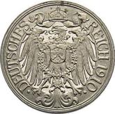 Reverse 25 Pfennig 1910 E