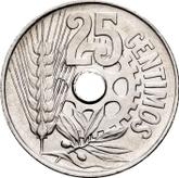 Reverse 25 Céntimos 1934