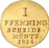 Reverse Pfennig 1814 H