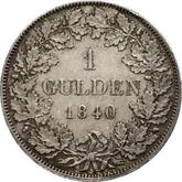 Reverse 1/2 Gulden 1840