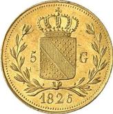 Reverse 5 Gulden 1825