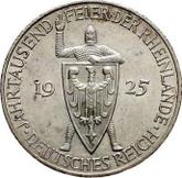 Obverse 5 Reichsmark 1925 G Rhineland